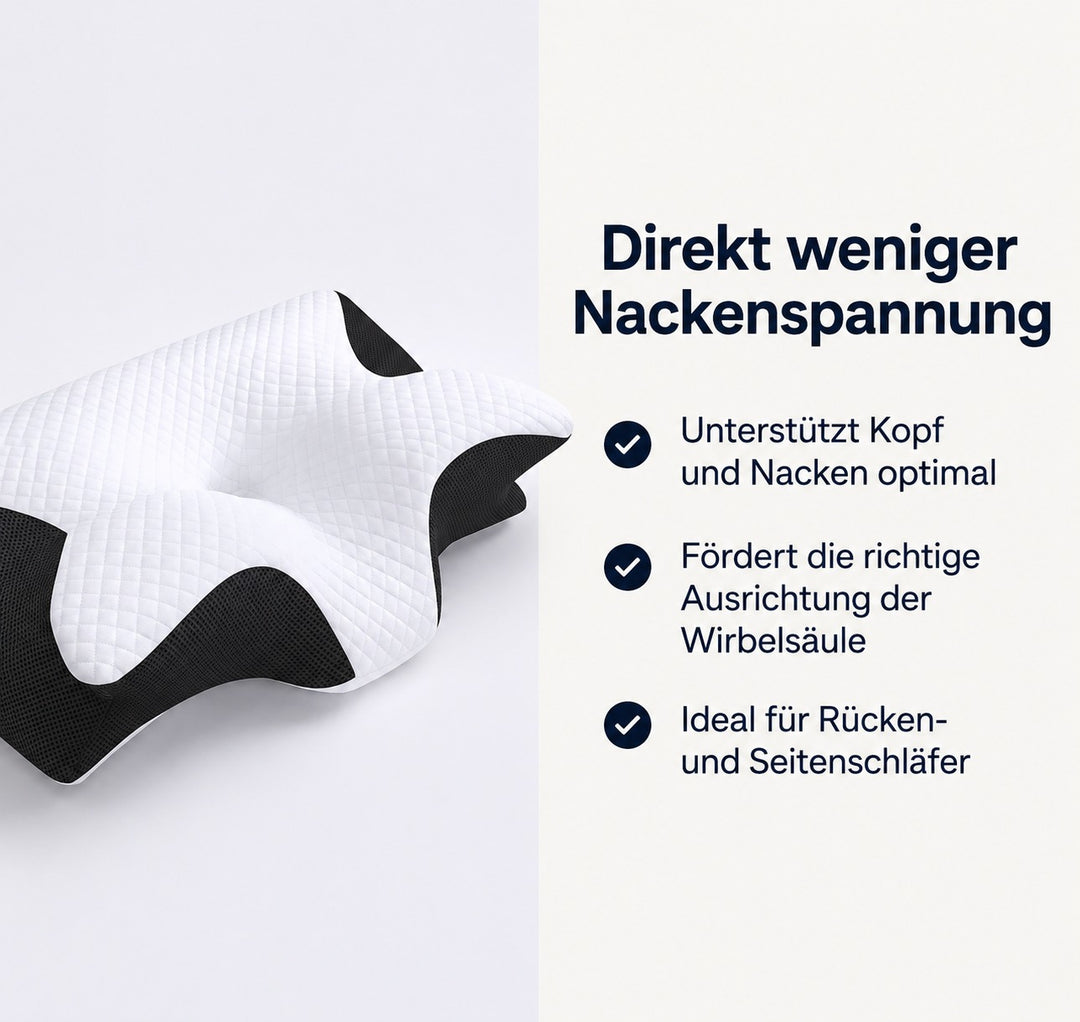 Sleepora Kissen – Schmerzfrei & Ausgeruht Aufwachen