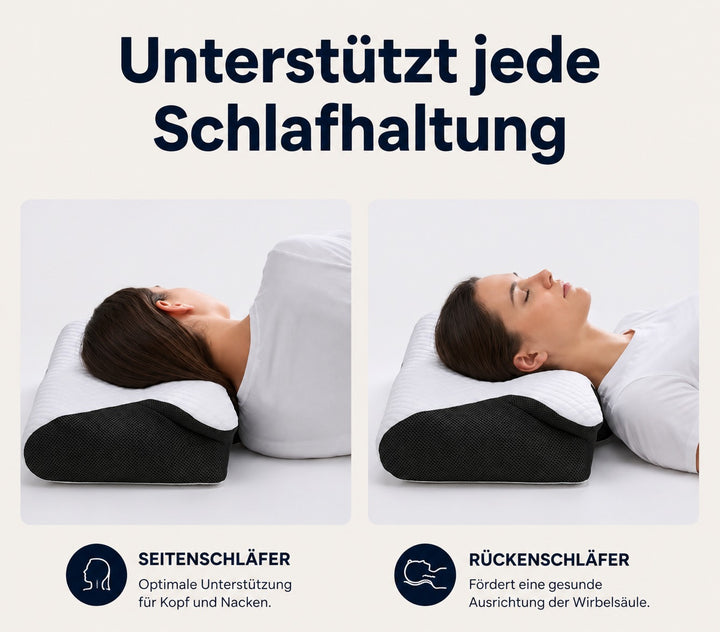 Sleepora Kissen – Schmerzfrei & Ausgeruht Aufwachen